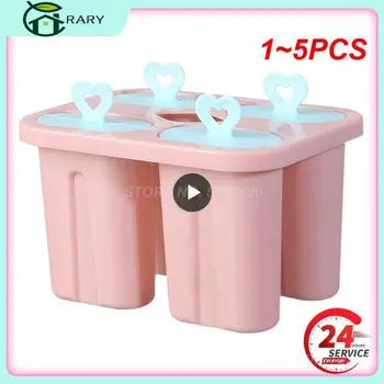 1 ~ 5 ADET Delik Krem Formları Popsicle Kalıpları Ev Yapımı Tatlı Dondurucu Meyve Suyu buz yapım makinesi Kalıp Mutfak Aletleri