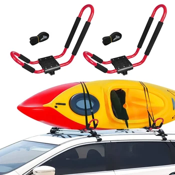 1 Çift Kayık portbagaj Kayık Kano Tekne Sörf Tahtası Sörf Kayak Panoları Çatı Üst Montaj Rafı Araba SUV Kamyon için Evrensel portbagaj