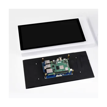 10.4 İnç QLED Bilgisayar Monitörü Dokunmatik Ekran 1600X720 IPS Kapasitif Dokunmatik Ekran Ahududu Pi için HD Monitör-AB Tak