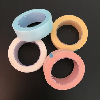 10 Rolls Pembe Mavi Dokunmamış Malzeme Göz Kirpik Kağıt Bant Kirpik Uzatma Araçları Kirpik Bandı