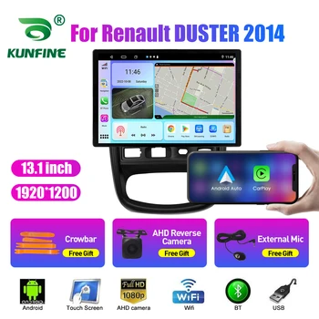 13.1 inç Araba Radyo renault DUSTER 2014 İçin araç DVD oynatıcı GPS Navigasyon Stereo Carplay 2 Din Merkezi Multimedya Android Otomatik