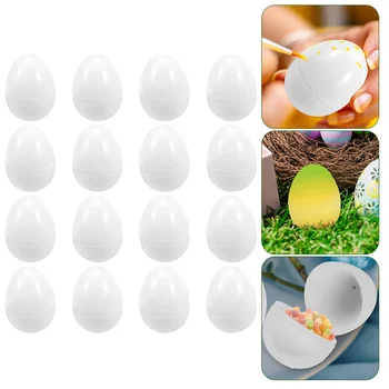 16 Adet Çocuk Oyuncakları Paskalya Yumurtaları Boş Şeker Kutusu Açık Yumurta Kabuğu Oyuncak Simülasyon