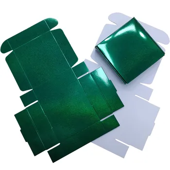 20 adet Yeşil Glitter Holografik Hediye Kutusu