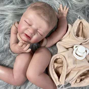 21 İnç Zaten Boyalı Yeniden Doğmuş Bebek Kiti Odessa Bez Vücut Uyku Bebek Yüksek Kaliteli El Yapımı Bebek Parçaları Damla Nakliye
