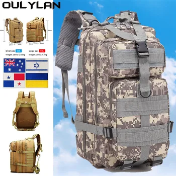 30L / 50L Yürüyüş Sırt Çantası Bagaj okul çantası Naylon Paketi Ordu Taktik Sırt Çantası 900D Naylon av çanta Su Geçirmez Seyahat Sırt Çantası