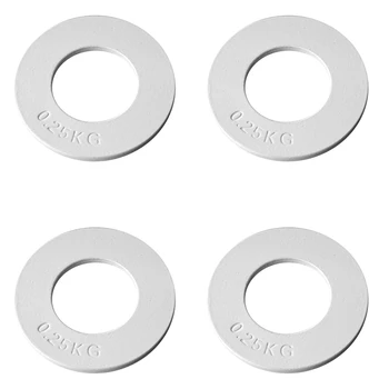 4X Fraksiyonel Ağırlıkları Fraksiyonel Ağırlıkları Mini Ağırlık Plakaları Antreman Plakaları Doğru Disk Beyaz 0.25 Kg