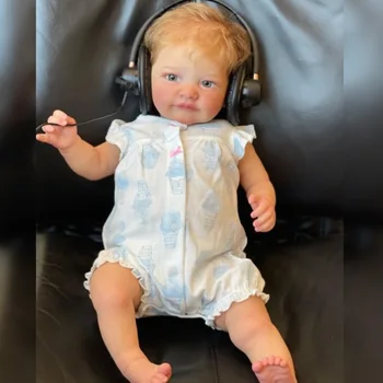 55 cm El Yapımı Bebé Reborn Yumuşak Silikon Vinil Tobiah Reborn Yürümeye Başlayan Bebekler Köklü Saç Gerçekçi Gerçek Sanat Yenidoğan Bebek