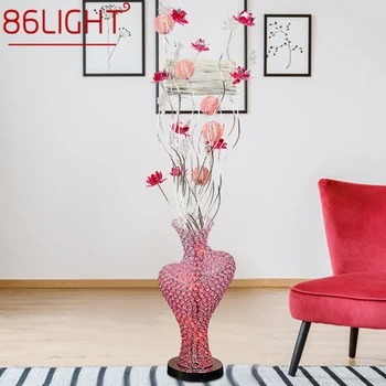 8686 ışık Modern zemin lambası moda sanat oturma odası yatak odası düğün alüminyum tel LED dekoratif ayakta ışık