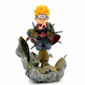 Anime Çevre Naruto Heykeli Cennetin yolu Ağrı GK Akatsuki S Versiyonu PVC Action Figure Koleksiyon Model Bebek Oyuncak 25cm