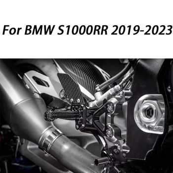 BMW için S1000RR 2019-2023 Footrest Karbon Fiber Ayarlanabilir Arka Setleri Ayak Kazıklar Dayanağı Dikiz Footpeg K67 Motosiklet Aksesuarları