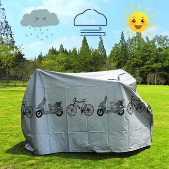 Bisiklet Dişli Su Geçirmez Yağmurluk bisiklet örtüsü Açık Güneş Kapak MTB Bisiklet Kılıf Kapak Bisiklet koruyucu donanım Bisiklet Aksesuarları