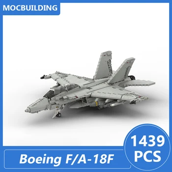 Boeing F / A-18F Süper Uçak 1/35 Ölçekli Model Moc Yapı Taşları Dıy Tuğla Yaratıcı Noel Toplamak Oyuncaklar Hediyeler 1439 ADET