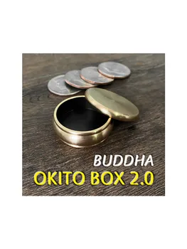Buda Okito Kutusu 2.0 + Yarım Dolar Kabuk Sihirli Hileler Sahne Yakın Çekim Magia Sikke Görünür Nüfuz Magie Illusion Hile Sahne