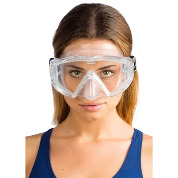 Cressı şnorkelli dalış maskesi Yüzme Tüplü Silikon Etek Üç Lens Yetişkinler için Pano3