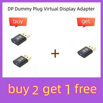 DP Kukla Fiş Sanal Ekran Adaptörü EDID Başsız Emulator 4K DP Displayport Sanal Ekran Aksesuarları Ekran Kartı İçin