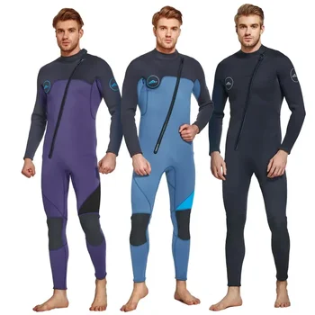 Dalgıç kıyafeti Erkekler için 3mm Mayo Neopren Wetsuit Erkekler Şnorkel Ekipmanları Rüzgar Sörfü Ekipmanları Serbest Dalış Elbisesi