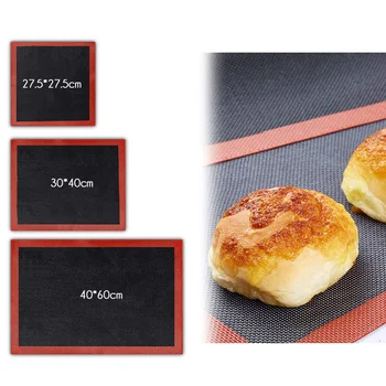 Delikli Silikon Pişirme Mat Yapışmaz Fırın Sac Astar Ekmek Aracı Çerez / Ekmek / Acıbadem kurabiyesi Mutfak Bakeware Aksesuarları