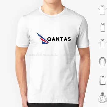 En çok satan Qantas T Shirt Pamuk Erkekler Kadınlar DIY Baskı Qantas Qantas Avustralya Boeing Seyahat Uçan Uçuş Havacılık Airbus Pilot