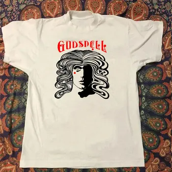 Godspell 70 s Broadway Müzikali Beyaz erkek Kadın Tank Top T-shirt