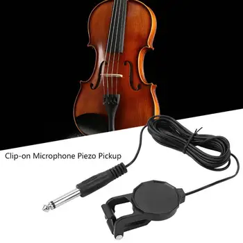 Hafif Keman Piezo Pickup Kompakt Kolayca Yüklemek Yüksek Kalite Profesyonel Piezo İletişim Mikrofon Pikap