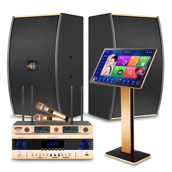 InAndOn Çin Karaoke Makinesi Seti Hepsi Bir Arada 4TB HDD Oynatıcı Ev KTV Şarkı Karaoke Sistemi Wıfı Profesyonel Karaoke oyuncu