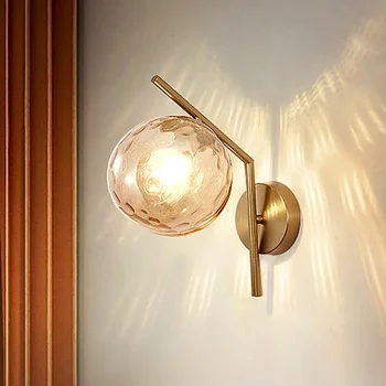 Iskandinav Minimalist Duvar Lambası Yaratıcı Oturma Odası Arka Plan Yatak Odası Başucu lamba ışığı Lüks Koridor LED Lamba