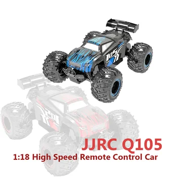 JJRC Q105 1: 18 yüksek hızlı uzaktan kumanda araba 2.4 Ghz çift Motorlar sürücü tırmanma RC Off Road ışık ile çocuklar için araba Oyuncak çocuk Hediye