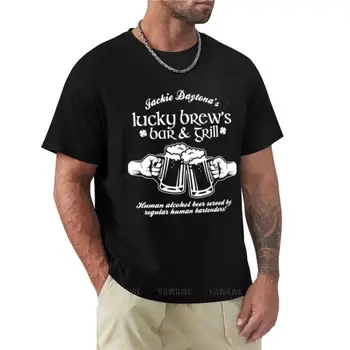 Jackie Daytona T-ShirtJackie daytona'nın Şanslı Demlemek Bar & Grill T-Shirt kore moda spor fan t-shirt t gömlek erkekler