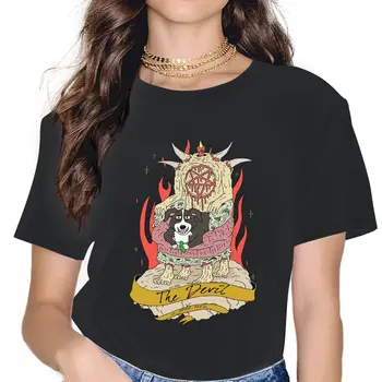 Kötü Çocuk Kadın Giyim Bay Turşu TV Grafik Kadın Tişörtleri Vintage Gotik Gevşek Üstleri Tee Kawaii Kız Streetwear