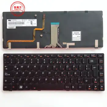 LA Yeni Arkadan Aydınlatmalı Laptop Klavye için LENOVO Y480 Y480N Y480M Y480A Y480P Y485M Y485 Siyah