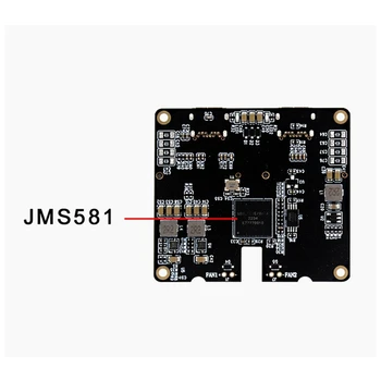 M. 2 Nvme SATA SSD Muhafaza Adaptör Kartı 4TB JMS581 Tip-C USB3. 1 Gen2 10Gbps HDD muhafaza Genişleme Adaptörü Kartı Dayanıklı