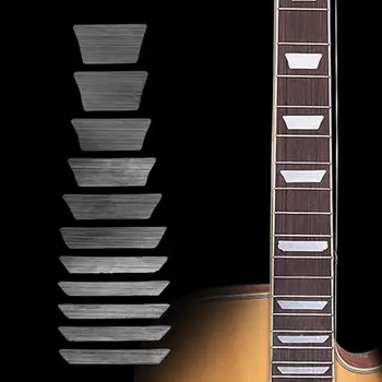 M5TC İnce Yamuk Klavye Çıkartması İşaretleyici Kakma Etiket Elektrik Akustik Gitar İçin