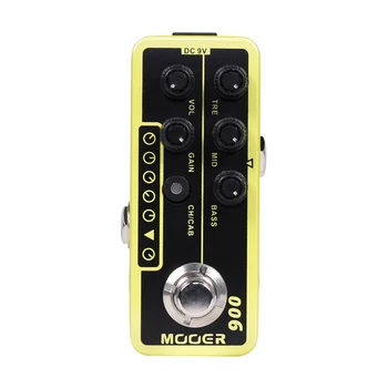 MOOER 006 ABD Klasik Deluxe Dijital Preamp Gitar Efekt Pedal Gitar Parçaları Aksesuarları Amerikan Blues Combo Preamplifikatör Pedalı