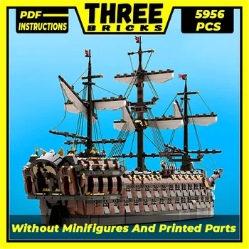 Moc yapı tuğlaları Korsan Savaş Gemisi Modeli 48 Topu Korsan Gemisi Teknoloji Modüler Blokları Hediyeler Noel Oyuncaklar DIY Setleri Montaj