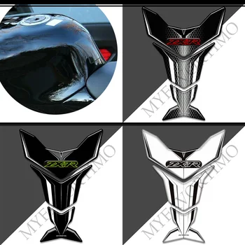 Motosiklet 3D Etiketler Çıkartmaları Tankı Pad İçin Kawasaki Ninja ZX7R ZX 7R ZX-7R Amblemi Logosu Koruyucu Gaz Akaryakıt Kiti Diz