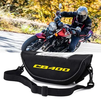 Motosiklet kolu çanta navigasyon çantası toz geçirmez su geçirmez cep telefonu çantası CB400SF / SB / SS CB400 VTEC cb400 Gidon depolama