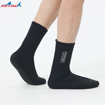 Neopren Çorap Dalış Tüplü Çorap Wetsuit Fin Patik Erkekler Kadınlar Çocuklar için, 3MM Sörf Patik Plaj Çorap Termal Esnek