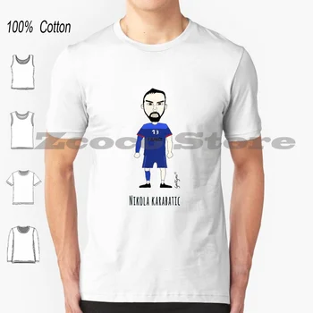 Nikola T-Shirt %100 % Pamuk Erkekler Kadınlar Kişiselleştirilmiş Desen Nikola Nikola Hentbol Hentbol Handeball Fransa Fran ? Bir Bleus