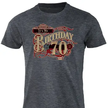 Onun Benim Doğum Günü 70 Tee Komik Doğum Günü Hediyeleri Kadın Erkek 70th Doğum Günü T shirt