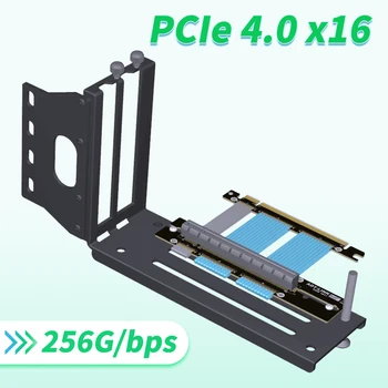 PCI-E 4.0 16X Grafik Kartı dikey kickstand/taban ATX durumda Esnek Bağlantı Kablosu Yükseltici Kart Uzatma port adaptörü GPU için