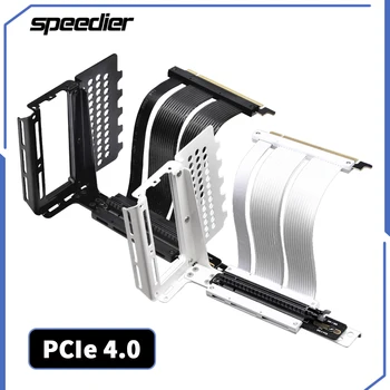 PCI-E4. 0 Grafik Kartı Uzatma Kablosu PCIe4 / PCIe4. 0 Adaptör Kablosu 90 Derece Açı 4090 Grafik Kartı Dikey Montaj Braketi