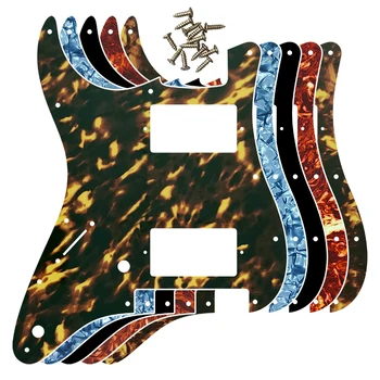 Pleroo Özel Gitar Parçaları - ABD İçin 11 Vida Delikleri İle Strat Floyd Rose Tremolo Köprü Tek HH Gitar Pickguard Scratch Plaka