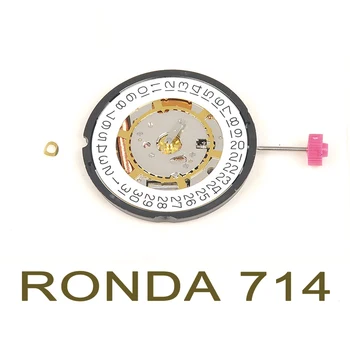 Rhonda 714 İsviçre Orijinal Marka Yeni Hareketi Takvimsiz Kuvars Hareketi Tarihi 3/6 İzle Parçaları