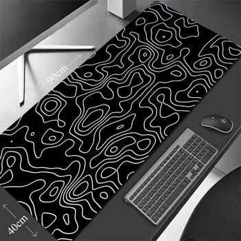 Siyah Mouse Pad 40x90cm Oyun sümen Büyük Oyun Mousepad XXL Fare Mat Büyük klavye matı masa pedi Bilgisayar Mousepads