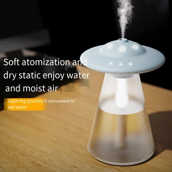 Taşınabilir Parfüm Aroma Sis Püskürtücü Araba Ev Bitkileri için 800ML Sevimli UFO USB Hava Nemlendirici uçucu yağ Difüzör Şarj Edilebilir