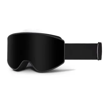 Toptan sınır ötesi çift katmanlı açık kayak gözlüğü ile donatılmış yeni yetişkin anti sis büyük alan kayak gözlüğü