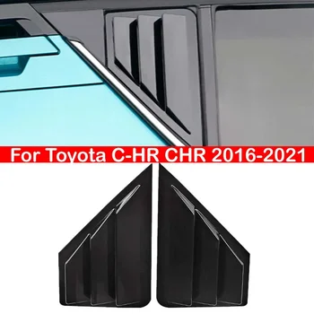 Toyota için C-HR CHR 2016-2021 Araba Arka Panjur Pencere Yan Panjur Kapağı Trim Sticker Havalandırma Kepçe ABS Karbon Fiber Aksesuarları