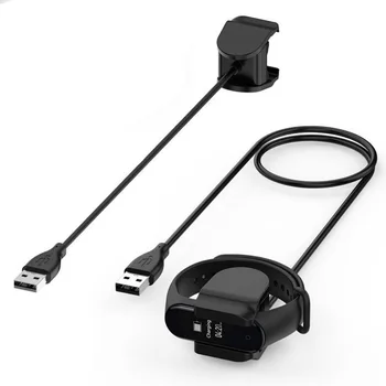 USB Şarj Kablosu Kablosu Klip Dock Hızlı Şarj Adaptörü İçin Xiaomi Mi Band 4/5 Band4 Band5 Smartband Miband Akıllı Bileklik İzle