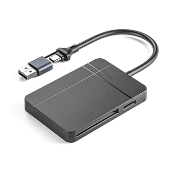 USB3. 0 Tip C 4'ü 1 arada Kart Okuyucu SDTFMSCFKompakt Kart Adaptörü 15cm
