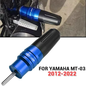 YAMAHA MT-03 MT03 MT 03 2012-2022 Motosiklet CNC Aksesuarları Düşen koruma Egzoz Slider Crash pad kaymak logo 